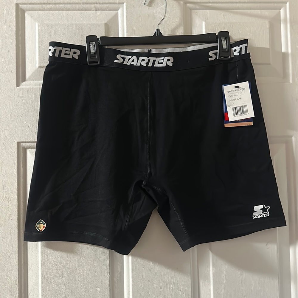 STARTER ATHLETIC SHORTS: BLACK: NEW WITH TAGS: SIZE XXL